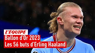 Ballon d'Or 2023 - Les 56 buts d'Erling Haaland vainqueur du Trophée Gerd Müller