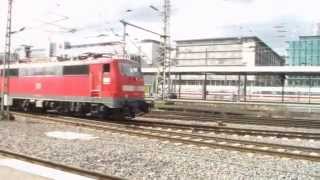 Stuttgart Hauptbahnhof Zugverkehr BR115 BR218 BR146 ICE Velaro  D BR111 BR101