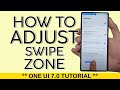 How to Adjust Swipe Zone for Notification or Quick Panel Menu on One UI 7.0 2025