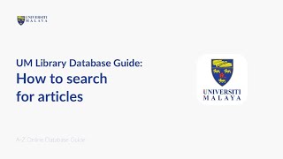 How to search for articles