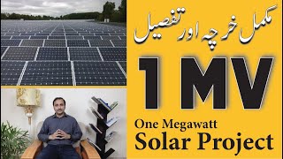 1 Megawatt Solar Plant Price Space and Electricity Generation details