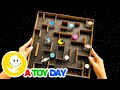 DIY Pac-Man 🟡 Hunting Planets Game for kids | How to learn planets order GAME | DIY Cardboard Game