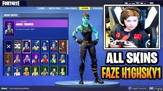 faze h1ghsky1 shows all his skins fortnite stream highlights - h1ghsky1 fortnite