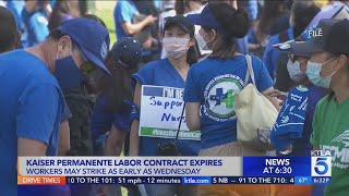 Kaiser Permanente labor contract expires