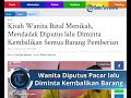 kisah pilu wanita gagal menikah diminta kembalikan barang pemberian calon suami