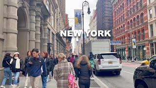 New York City Virtual Walking Tour Spring 2024 4K NYC Walk Manhattan Soho & West