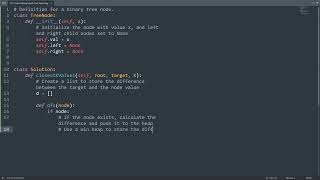 Leetcode 272. Closest Binary Search Tree Value II in Python | Python Leetcode | Python Code Tutorial