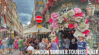 A Summer Afternoon Walk in London | Exploring the West End and Central London Walk [4K HDR]