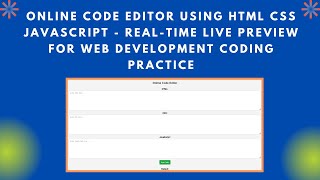 Online Code Editor with HTML, CSS, and JavaScript | Build & Run Code Instantly 💻✨