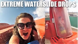 TERRIFYING TRAP DOOR WATER SLIDE at COWABUNGA BAY WATER PARK | Ethan Tries Zuma Zooma for FIRST TIME