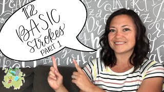 Modern Calligraphy Basic Strokes (Part 1) Brush Lettering for Beginners