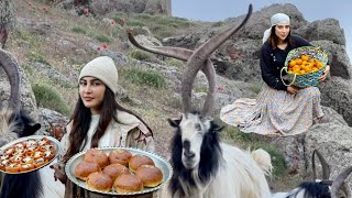 Autumn Delights: Cooking Persimmon Dolma \u0026 Bread in the Village