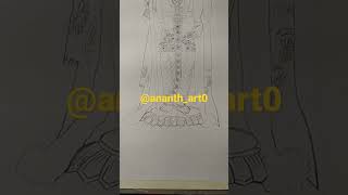 outline drawing  god murugan #ananth_art0 #handmade #tamilnadu