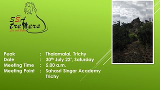 Announcement: Trek 1 - Thalamalai, Trichy [English version]