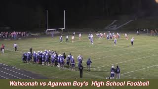 Wahconah vs Agawam Boys High School Football