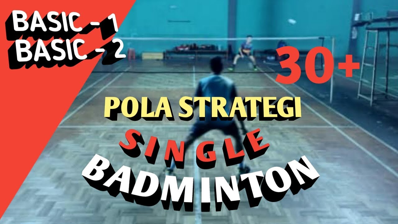 STRATEGI BASIC BADMINTON SINGLES - YouTube