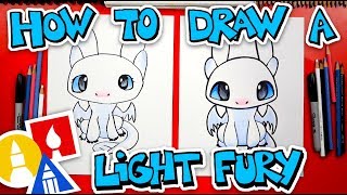 How To Draw A Light Fury From How To Train Your Dragon