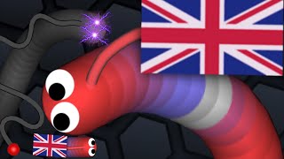 Slither.io - New Flag of the United Kingdom Skin In Slitherio Epic Moments