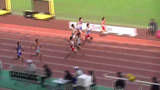 2010年　日本ユース選手権　陸上競技　男子100ｍ準決勝１組