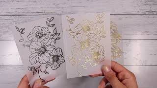 How To Get BRIGHT WHITE On Vellum WITHOUT Heat Embossing?  Dry Emboss Your OWN VELLUM!