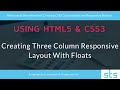 HTML5 and CSS3 Three Column Responsive Layout