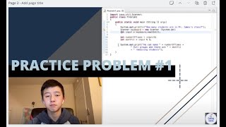 Java Practice Problem 1: Variables, Math Calculation, Input and Output, Printing