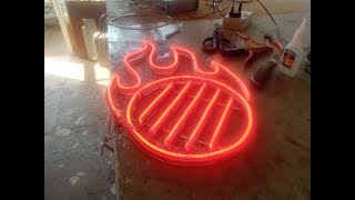 HOW TO MAKE A FLWXIBLE LED NEON SIGN| BURGER NEON SIGN | SIGNCRAFT HACKS