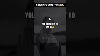 5 Signs You Are Mentally Strong 🦁💪 Become Mentally Strong || #shorts #shortsviral #motivation