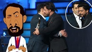 Shahrukh Khan & Salman Khan HUG at Star Guild Awards 2nd February 2014