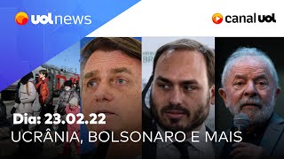 Bolsonaro fala sobre aborto; Rússia x Ucrânia, Petrópolis, Fachin e mais notícias | UOL News (23/02)