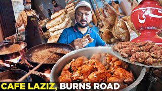 Burns Road Street Food Karachi | Cafe Laziz, Haji Ahmed Bun Kabab Dilshad Qulfi,
