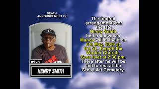 Henry Smith ~ Short Obituary