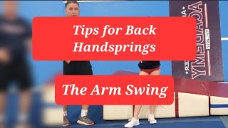 Tips for Back Handsprings: Arm Swing and the Start Position