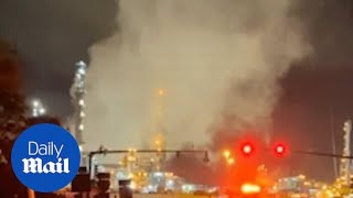 Sulphur, Louisiana chemical plant explosion: Footage shows smoke billowing from factory