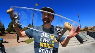 CRYSTAL CLEAR ACRYLIC SKATEBOARD | YOU MAKE IT WE SKATE IT EP 44