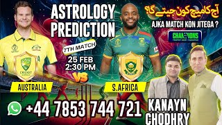 AUS vs RSA - ICC Champions Trophy 2025 7th Match - AUS vs RSA Prediction #iccchampionstrophy