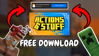 HOW DOWNLOAD ACTION AND STUFF UPDATED FOR MINECRAFT BEDROCK 2025 🔥 | DOWNLOAD IT FOR FREE 🚀