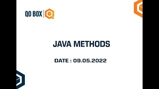 Java Methods | QO-BOX