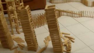 HTK#14 - kapla construction destruction domino : pont et serpent