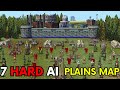 EMPIRE EARTH: 1 VS 7 HARD AI | PLAINS MAP! - PREHISTORIC TO NANO