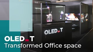 OLED.T transforms office space | OLED.Transparent