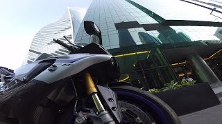 Современному городу – технологичный мотоцикл Yamaha R1M (минимальная скорость без травления)