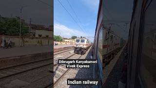 (Dibrugarh - Kanyakumari)//Vivek Express high speed crossing at 130 kmph #tranding #shorts #viral