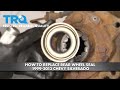 How to Replace Rear Wheel Seal 1999-2013 Chevy Silverado