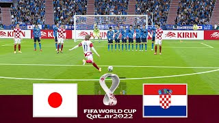 Japan vs Croatia - Penalty Shootout - FIFA World Cup 2022 - eFootball PES Gameplay
