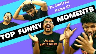 TOP FUNNY MOMENTS DURING MENTI 😂 FT. HARSH SIR AND AMRIT SIR || #vedantu#amrittalks#harshsirvedantu