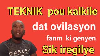 Teknik Pou Kalkile Dat Ovilasyon Fanm Ki Genyen Sik Iregilye