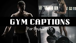 Gym captions for instagram | Gym captions 2021