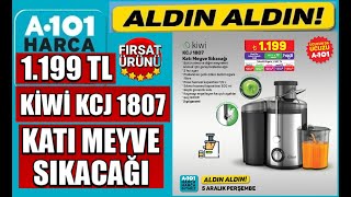 KİWİ KCJ 1807 KATI MEYVE SIKACAĞI İNCELEME YORUMLAR 5 ARALIK CUMA A101'DE 1.199 TL SATIŞTA