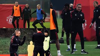Ralf Rangnick first training session with Manchester United 💪 | GEGENPRESSING at Carrington grounds